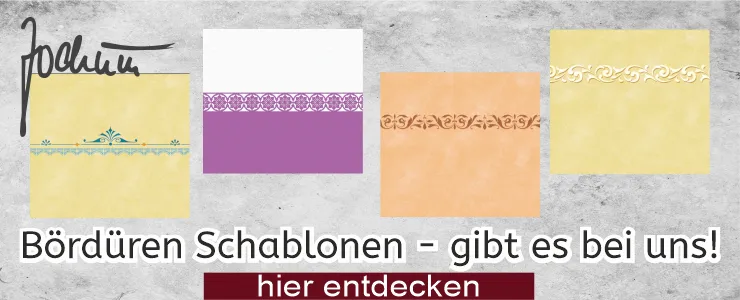 einzigartige Bordüren Schablonen